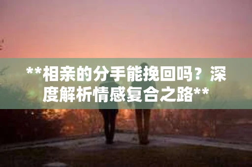**相亲的分手能挽回吗？深度解析情感复合之路**