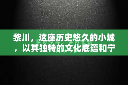黎川，这座历史悠久的小城，以其独特的文化底蕴和宁静的生活节奏吸引着无数游客。然而，在这样一个看似平静的城市里，你是否会好奇，有没有私家侦探机构的存在呢？今天，就让我带你一探究竟。