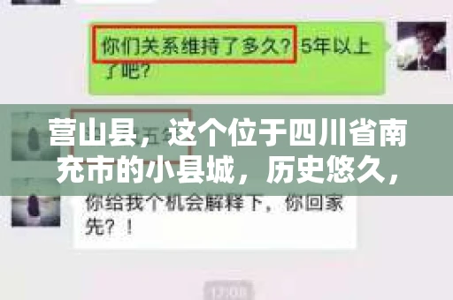 营山县，这个位于四川省南充市的小县城，历史悠久，风景秀丽。但在这个宁静的小县城里，你是否会好奇，有没有私家侦探的存在呢？今天，我就来和大家聊聊这个话题。