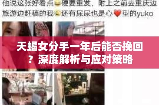 天蝎女分手一年后能否挽回？深度解析与应对策略
