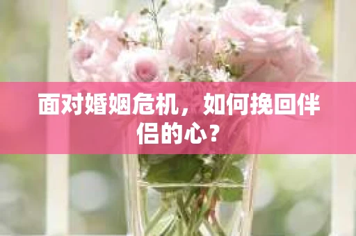 面对婚姻危机，如何挽回伴侣的心？