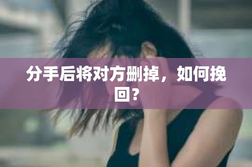 分手后将对方删掉，如何挽回？