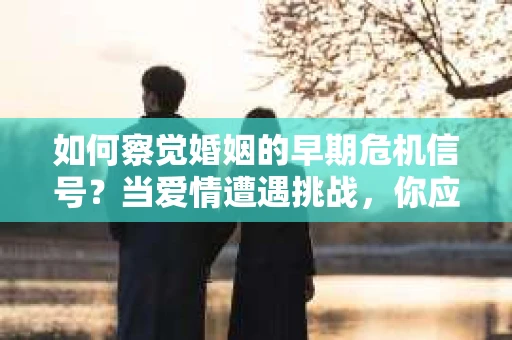 如何察觉婚姻的早期危机信号？当爱情遭遇挑战，你应该怎么办？