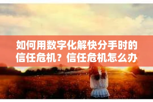 如何用数字化解快分手时的信任危机？信任危机怎么办？